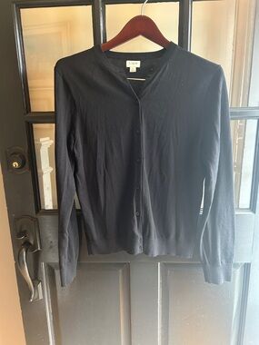 J Crew Factory cardigan sweater, black size L